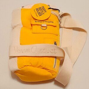 Veuve Clicquot Puffy Bottle Holder Cooler Bag Travel Tote HTF NEW